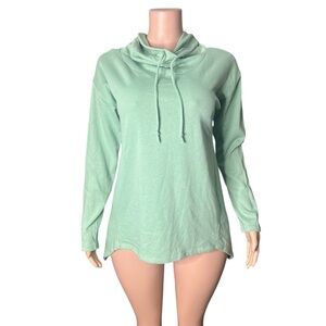 725/Mint Green Long Sleeve Hoodie